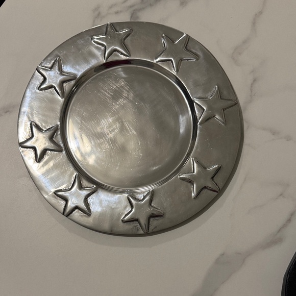 Other - Silver Star Accent Charger Plate